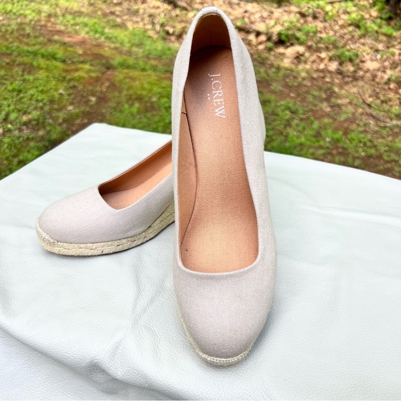 Jcrew Seville espadrille wedges in canvas, size 9.4 - Picture 10 of 11